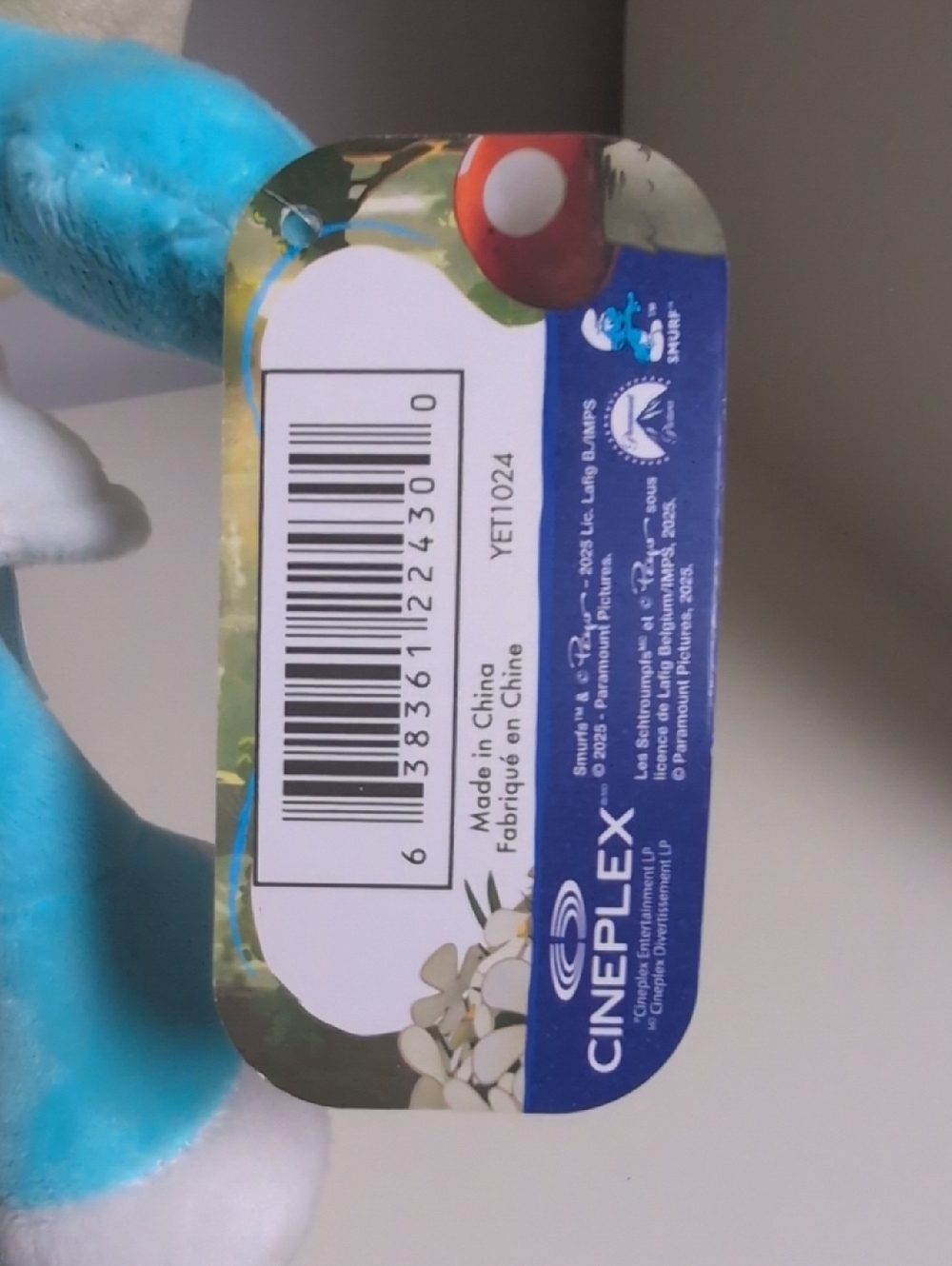 The Smurfs Smurfette 10" Plush Cineplex Plush Doll Cartoon Movie Character - Picture 3 of 5